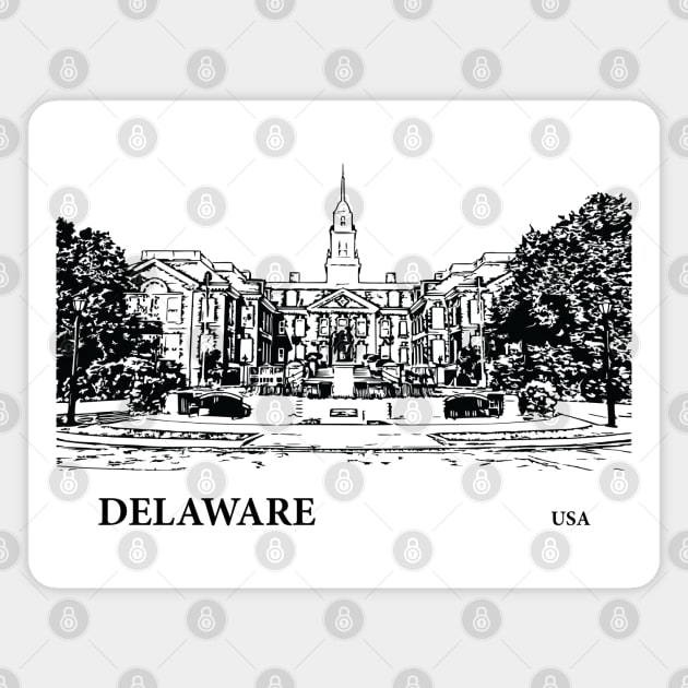Delaware State USA Magnet by Lakeric